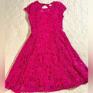Bloom girl’s hot pink special occasion dress. Size 14.